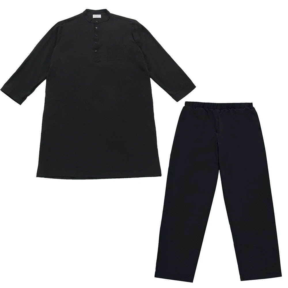 Ensemble Thobe Pantalon Homme – Tenue Islamique Ramadan 2 Pièces