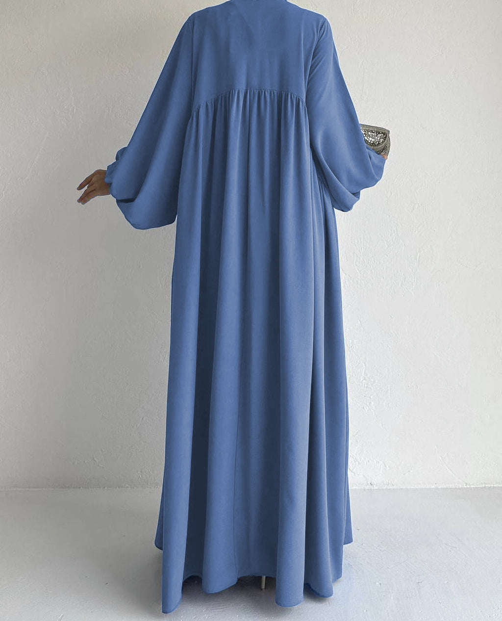 Abaya Caftan Femme Unie – Robe Maxi Casual Modest Ramadan