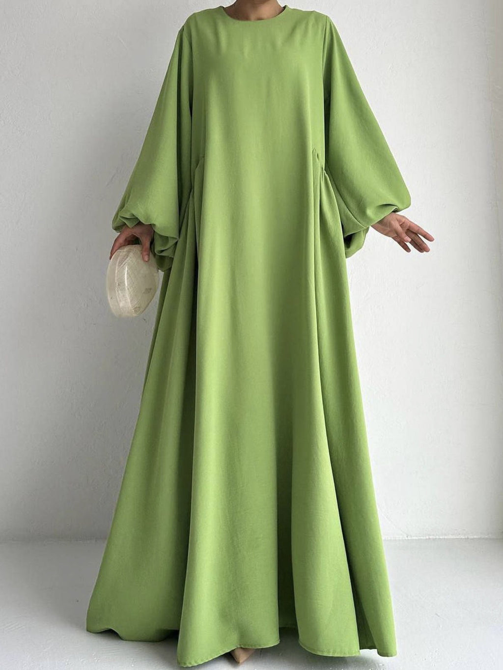 Abaya Caftan Femme Unie – Robe Maxi Casual Modest Ramadan