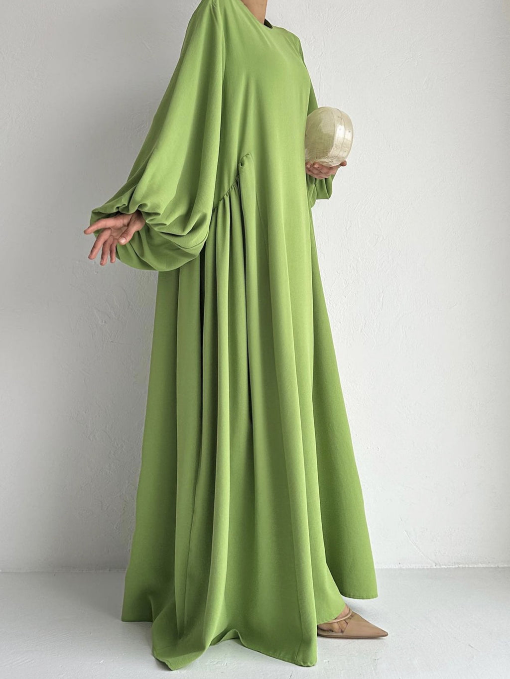 Abaya Caftan Femme Unie – Robe Maxi Casual Modest Ramadan