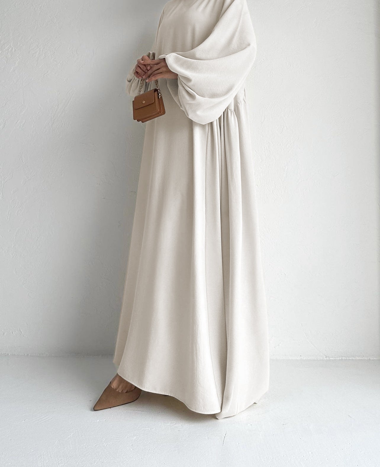 Abaya Caftan Femme Unie – Robe Maxi Casual Modest Ramadan