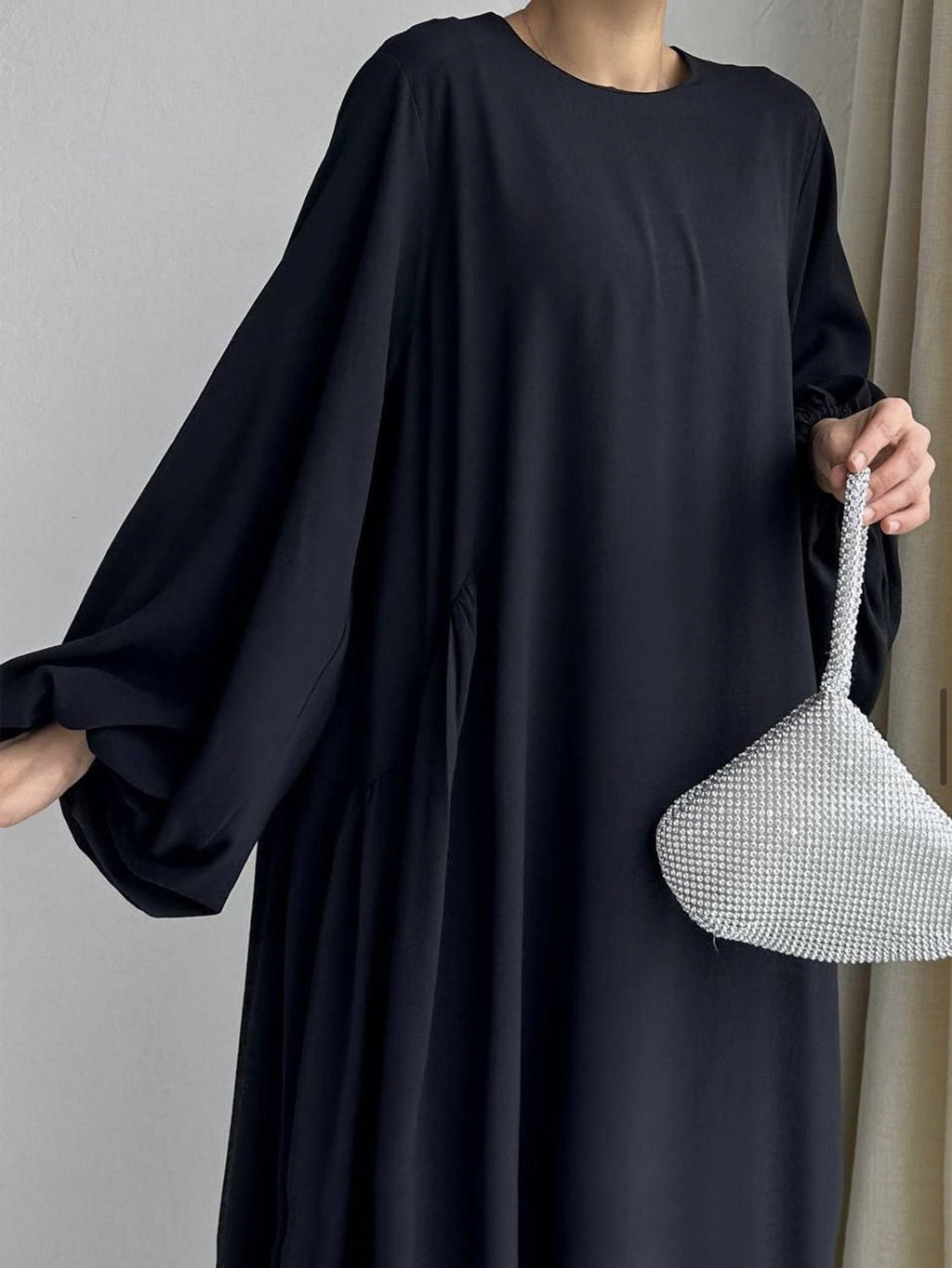 Abaya Caftan Femme Unie – Robe Maxi Casual Modest Ramadan