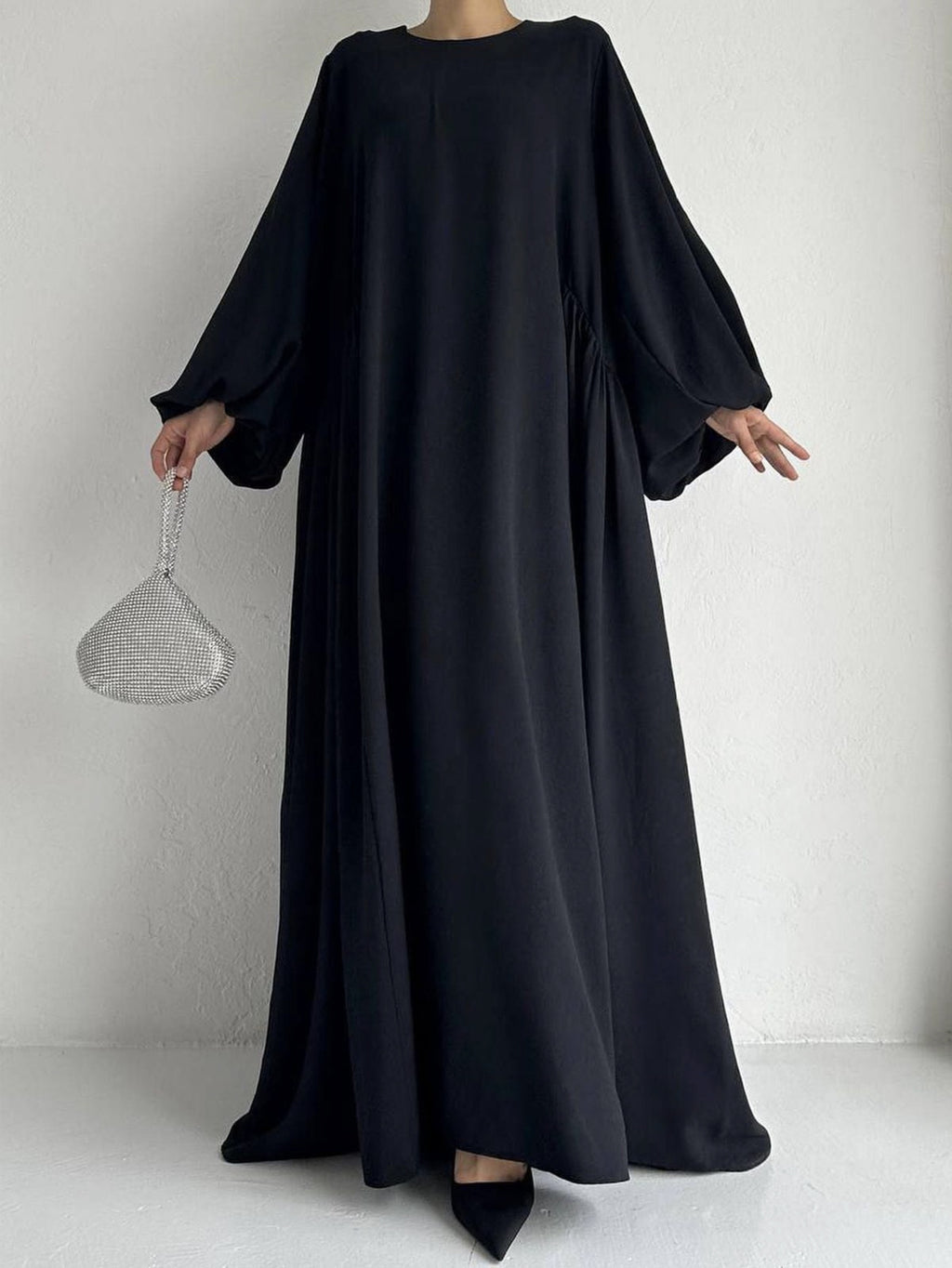 Abaya Caftan Femme Unie – Robe Maxi Casual Modest Ramadan