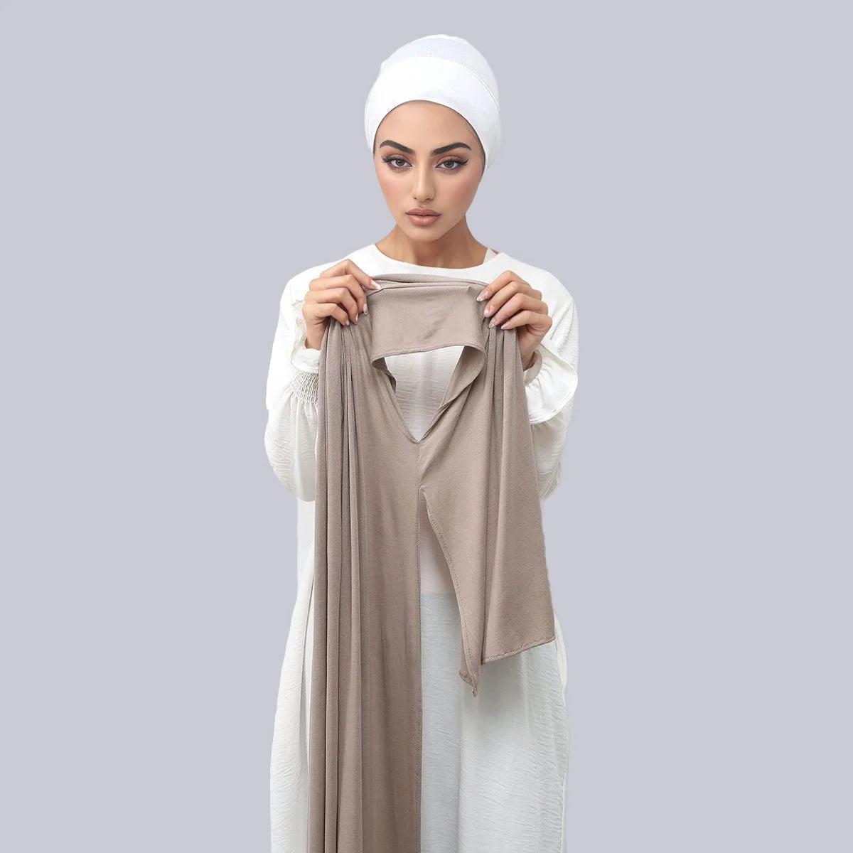 Hijab Instant Femme – Grand Châle Jersey Léger Ramadan