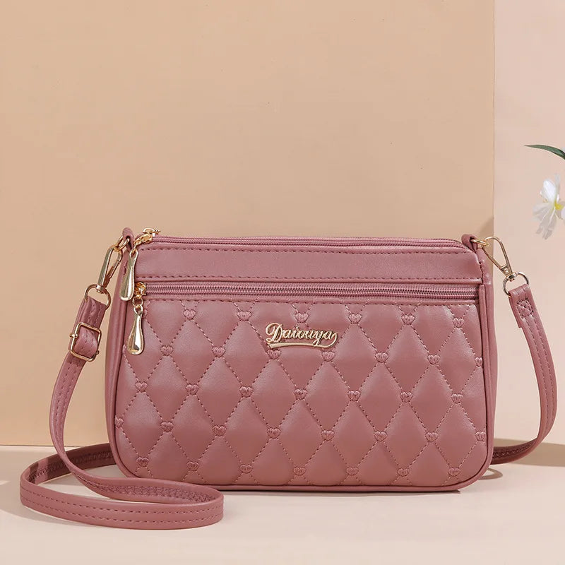 Sac bandoulière brodé en cuir – Style bohème
