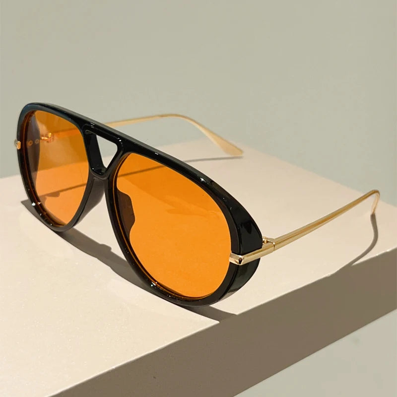 Lunettes aviateur surdimensionnées – Style vintage luxe