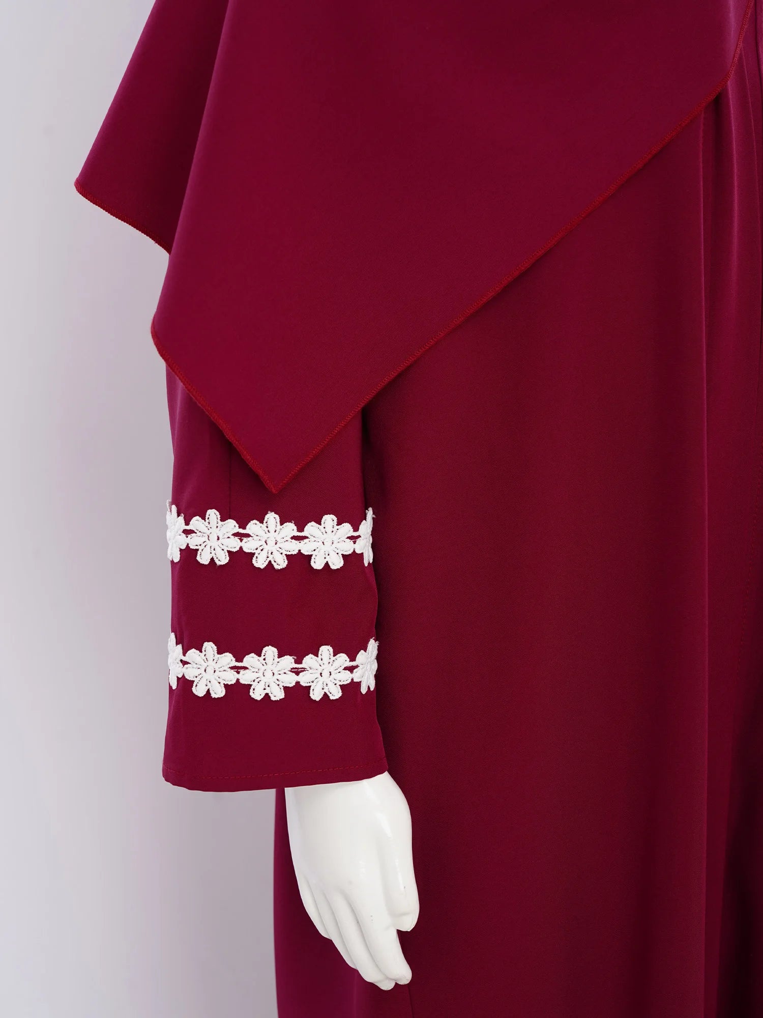 Abaya Fille avec Hijab – Robe Zippée Ramadan Eid