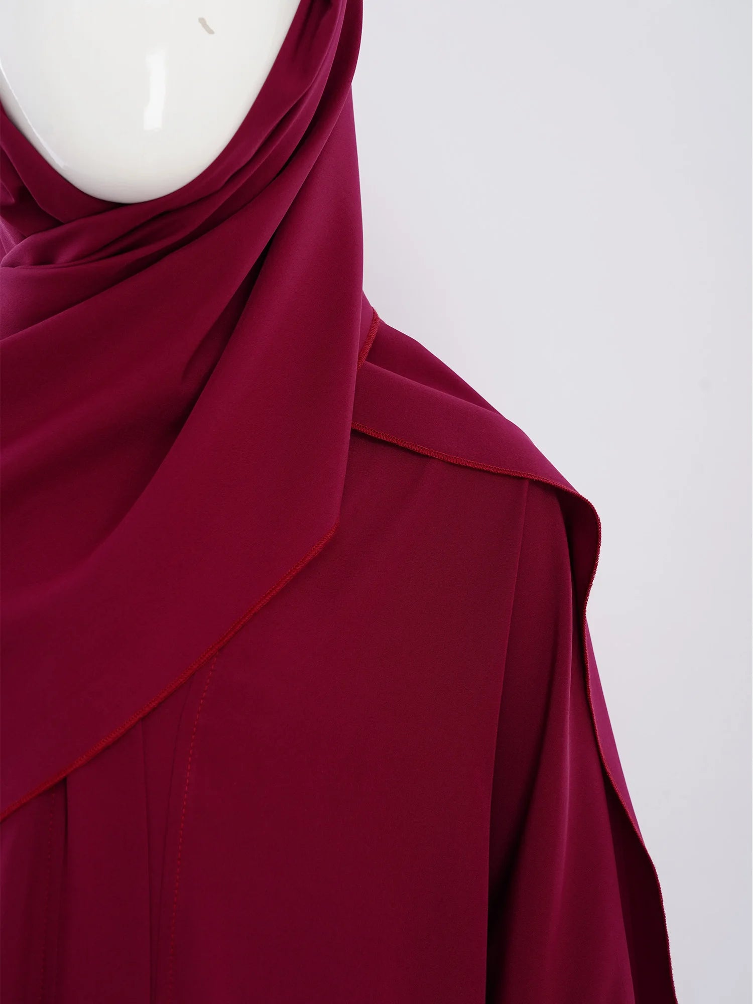 Abaya Fille avec Hijab – Robe Zippée Ramadan Eid