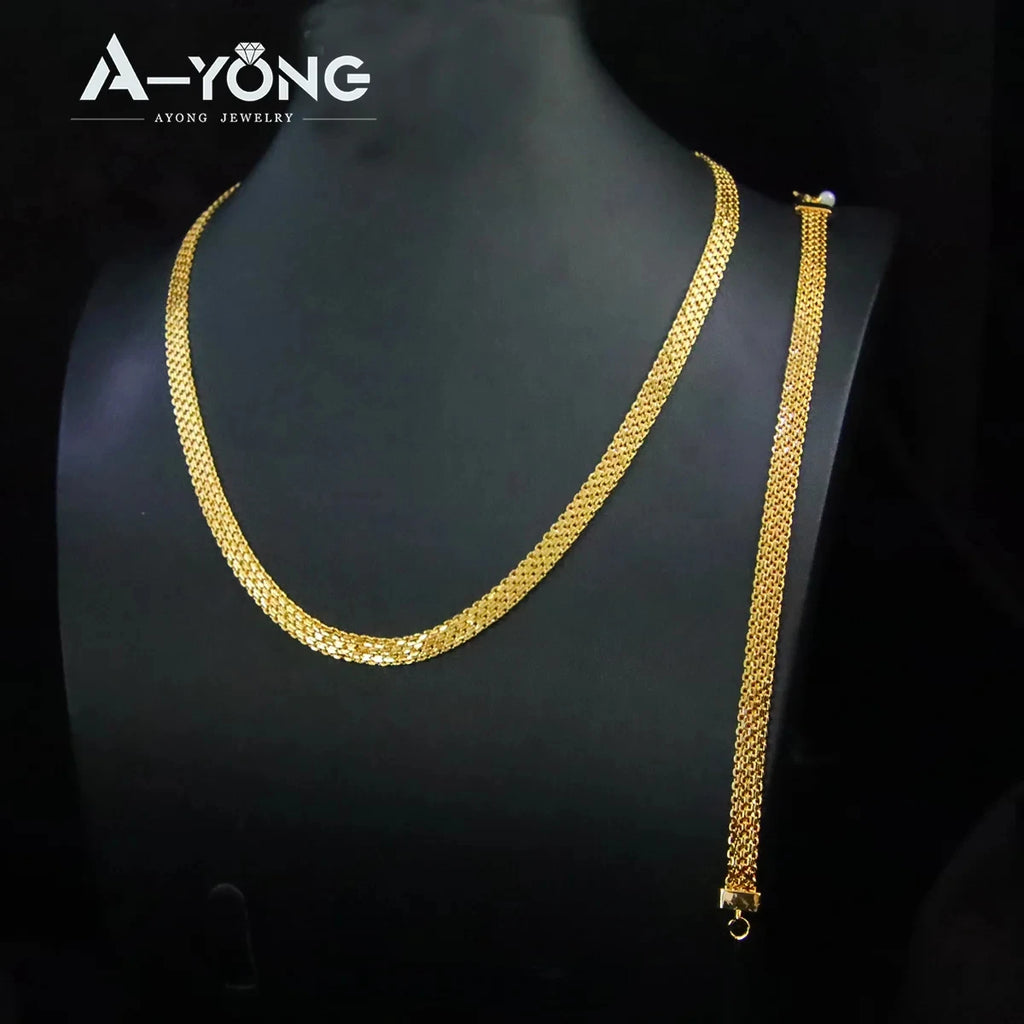 Parure de mariée plaquée or 24k – Style éthiopien