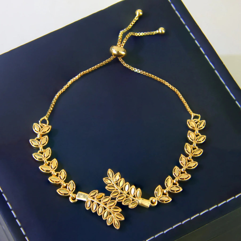 Bracelet manchette élégant plaqué or 21k – Dubai