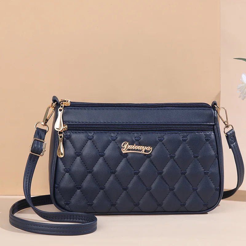Sac bandoulière brodé en cuir – Style bohème