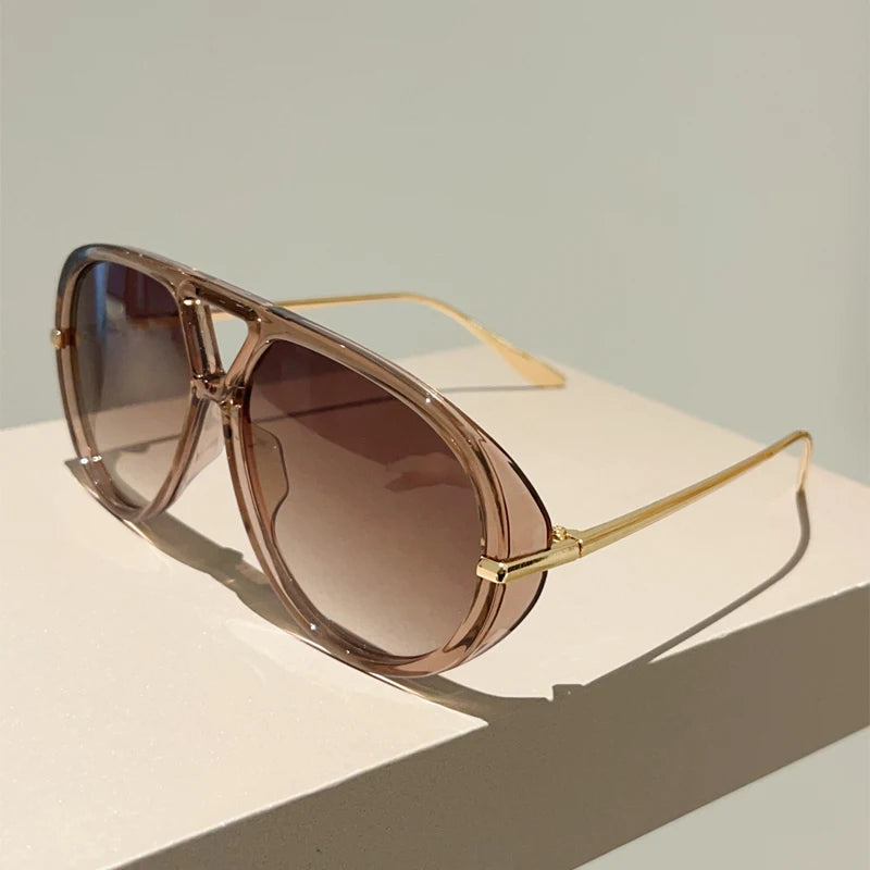 Lunettes aviateur surdimensionnées – Style vintage luxe