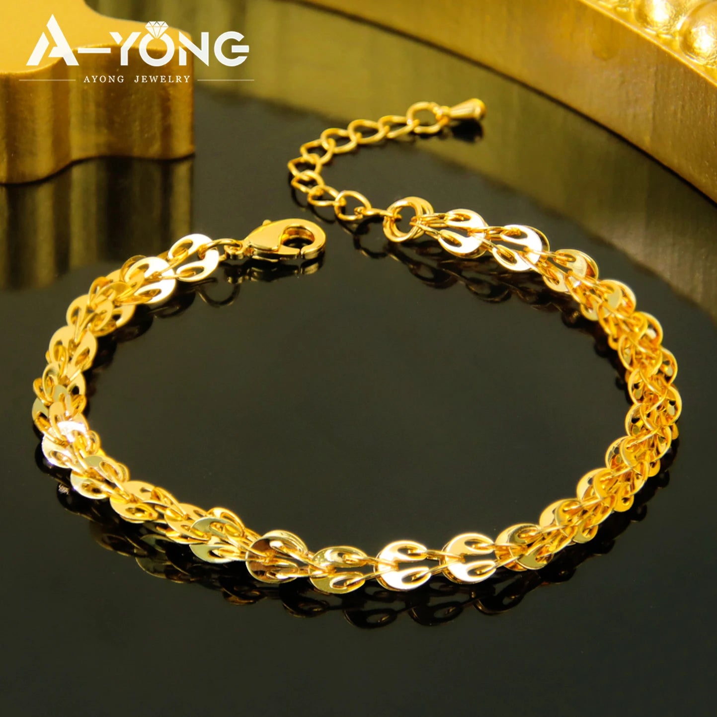 Parure de mariée plaquée or 21k – Style Dubai