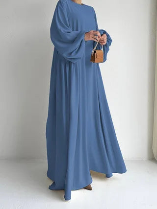 Abaya Caftan Femme Unie – Robe Maxi Casual Modest Ramadan