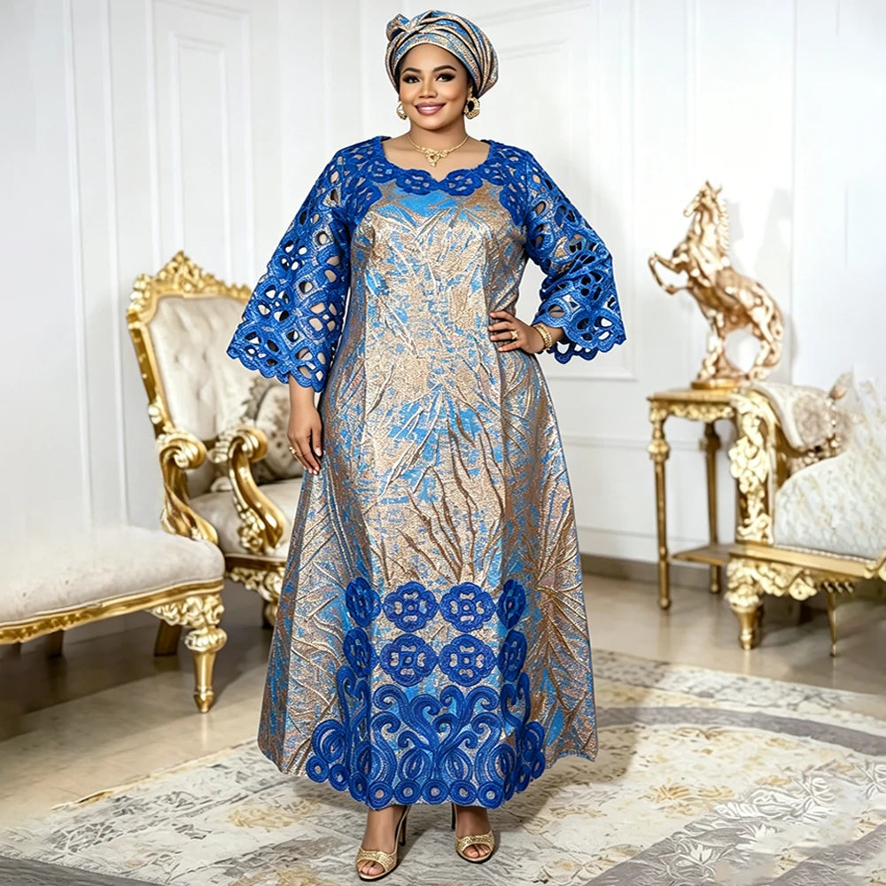Robe africaine traditionnelle – Imprimé wax coloré