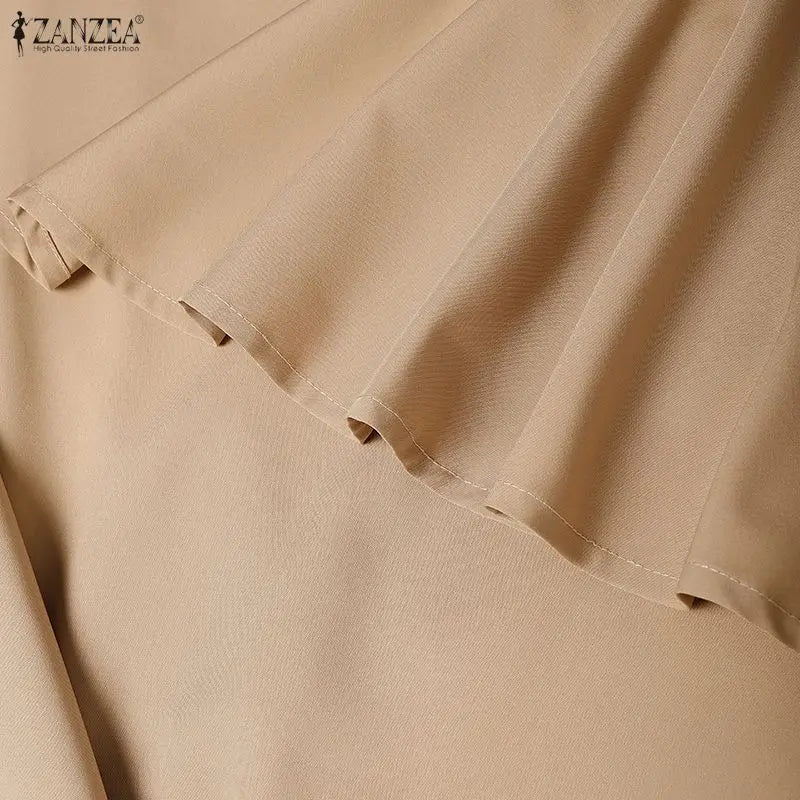 Abaya Femme Élégante Manches Longues – Robe Kaftan à Volants