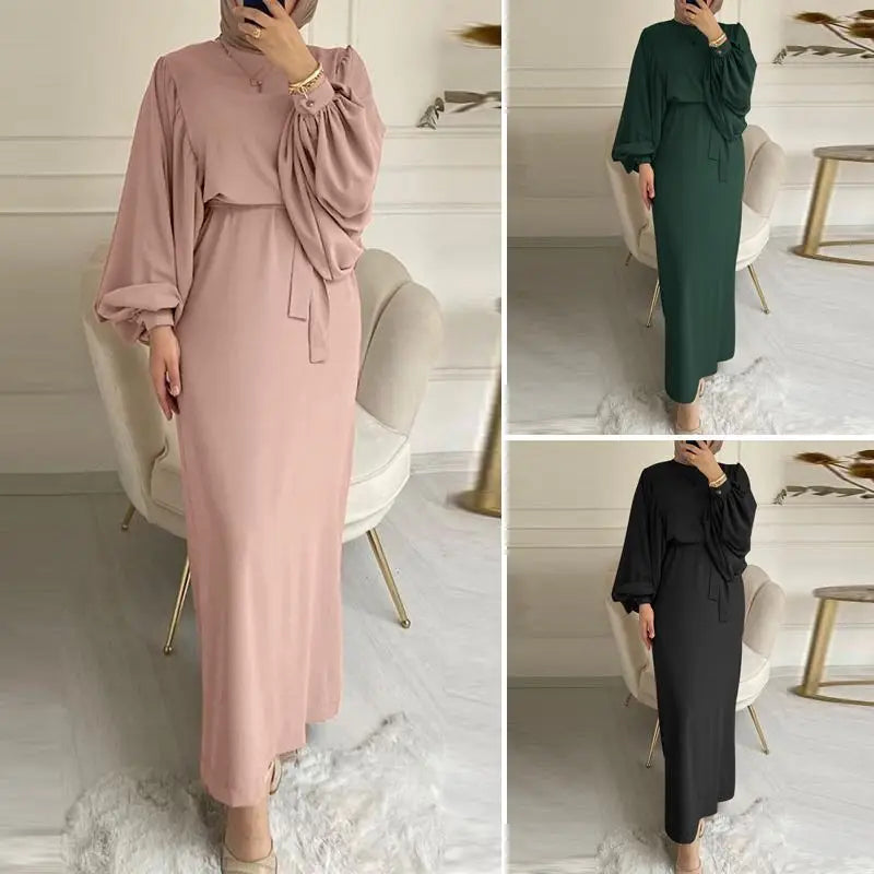 Abaya Femme Élégante Dentelle Brodée – Kaftan Marocain Soirée