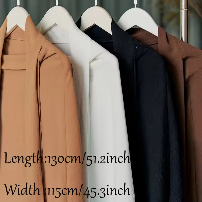 Voile long élégant avec attache – Couvre-chef musulman