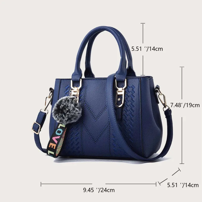 Sac bandoulière brodé en cuir – Style bohème