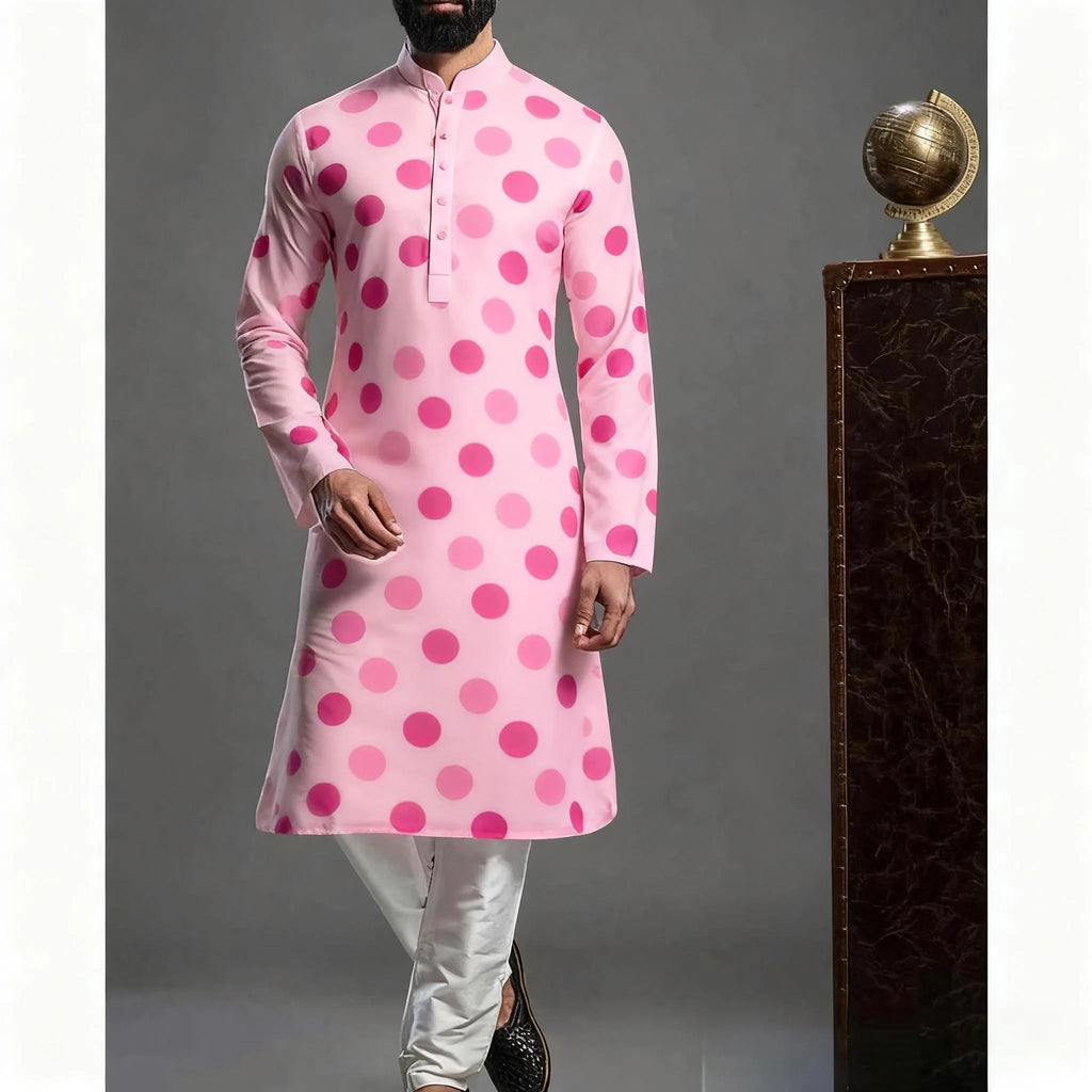 Jubba Thobe Homme Imprimé – Robe Longue Islamique Style Kimono
