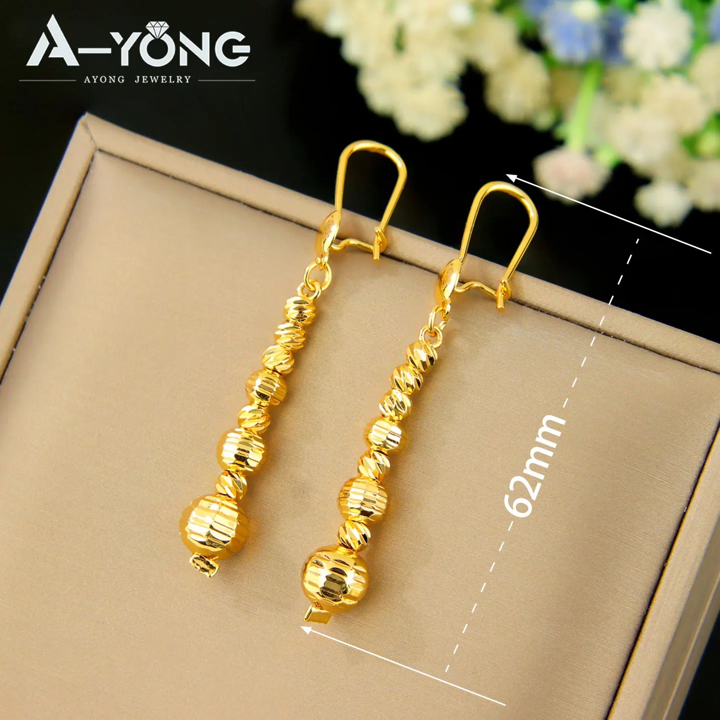 Parure perles plaquée or 21k – Style arabe