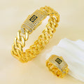 Parure zirconium plaquée or 24k – Style arabe chic