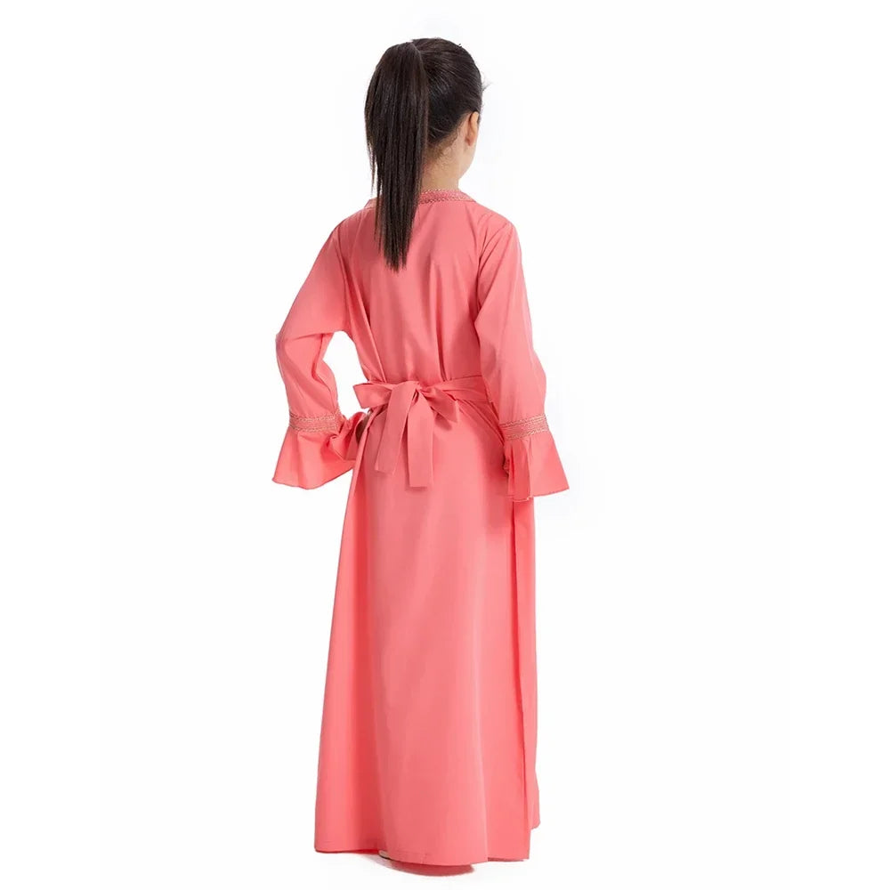 Djellaba Fille Enfant – Robe Prière Ramadan Eid