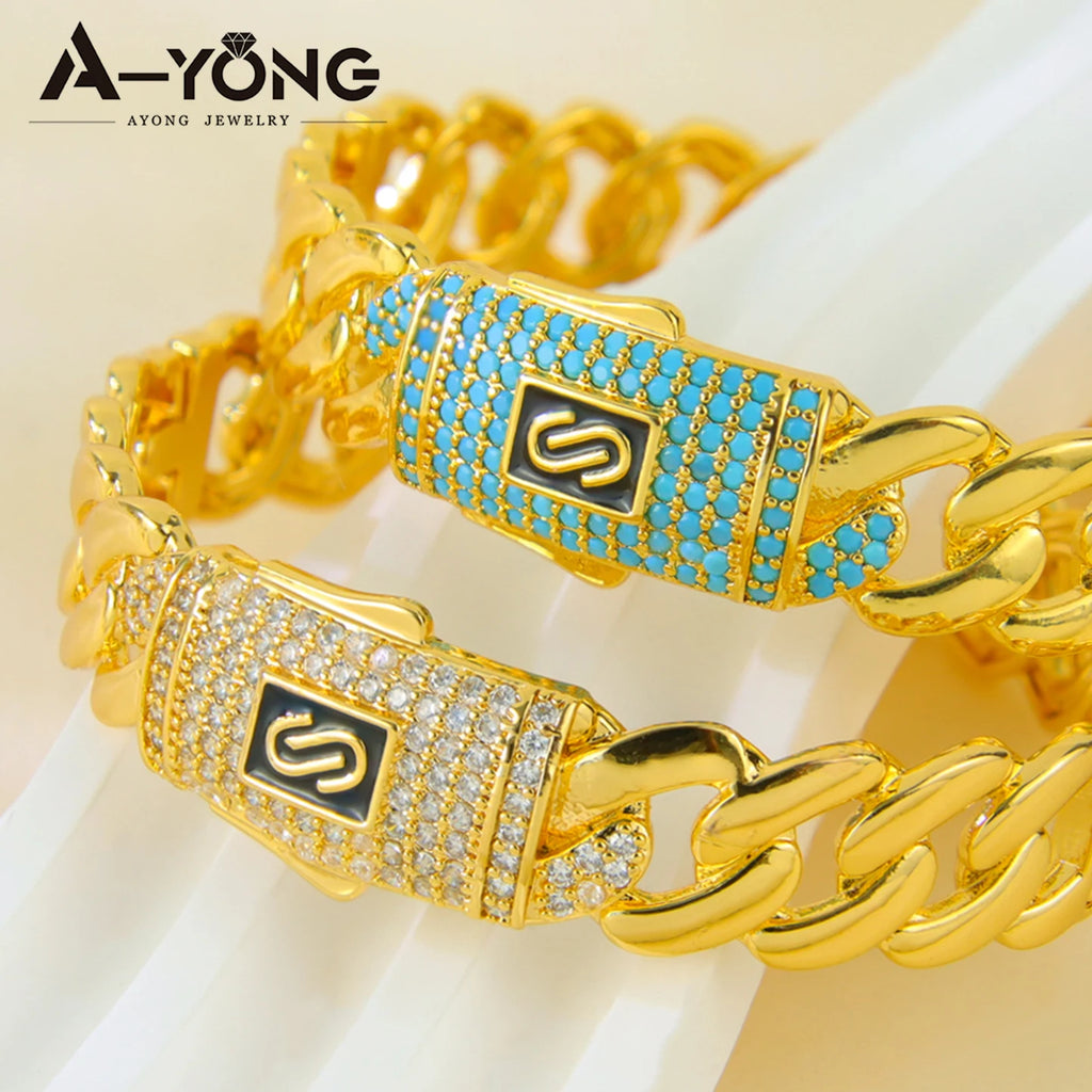 Parure zirconium plaquée or 24k – Style arabe chic