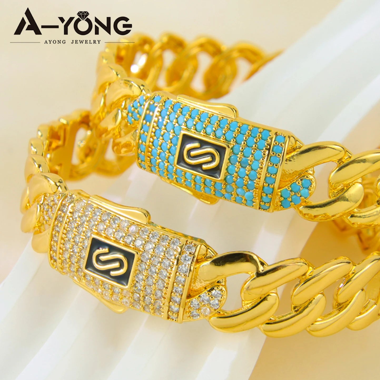 Parure zirconium plaquée or 24k – Style arabe chic