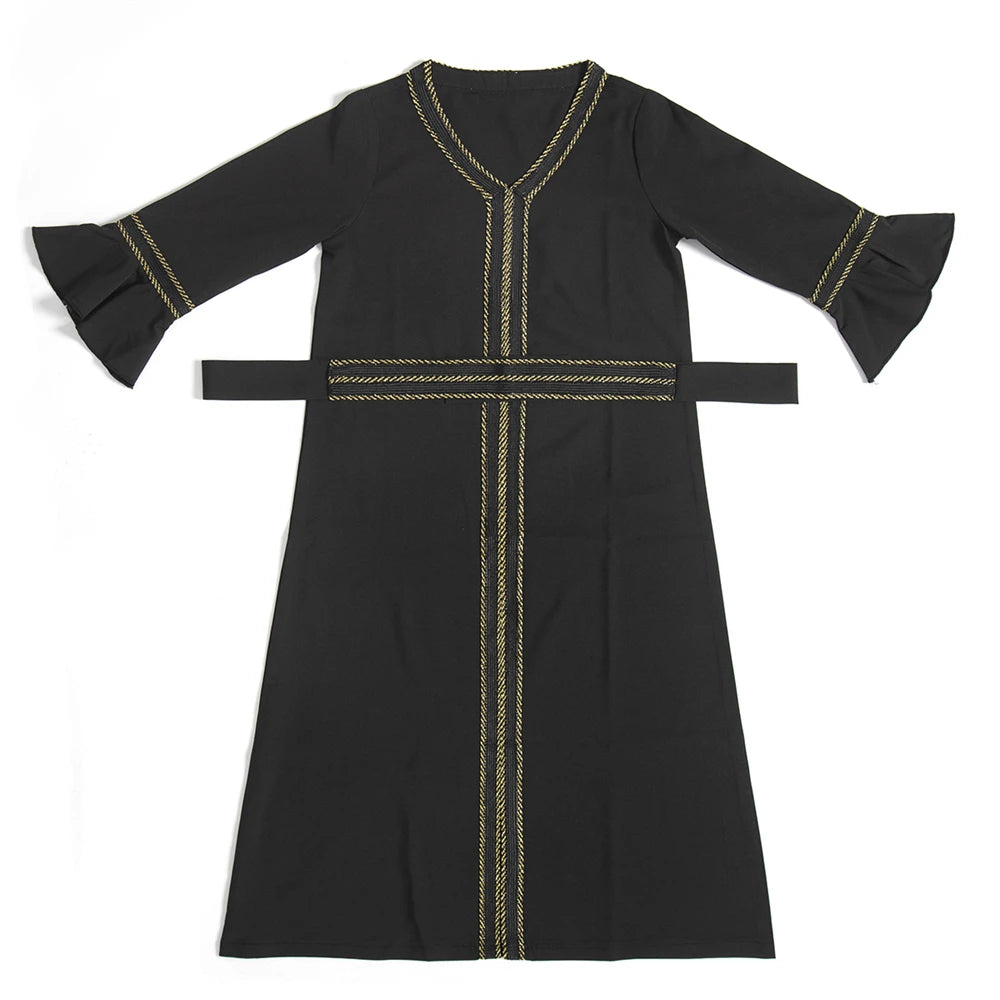 Djellaba Fille Enfant – Robe Prière Ramadan Eid