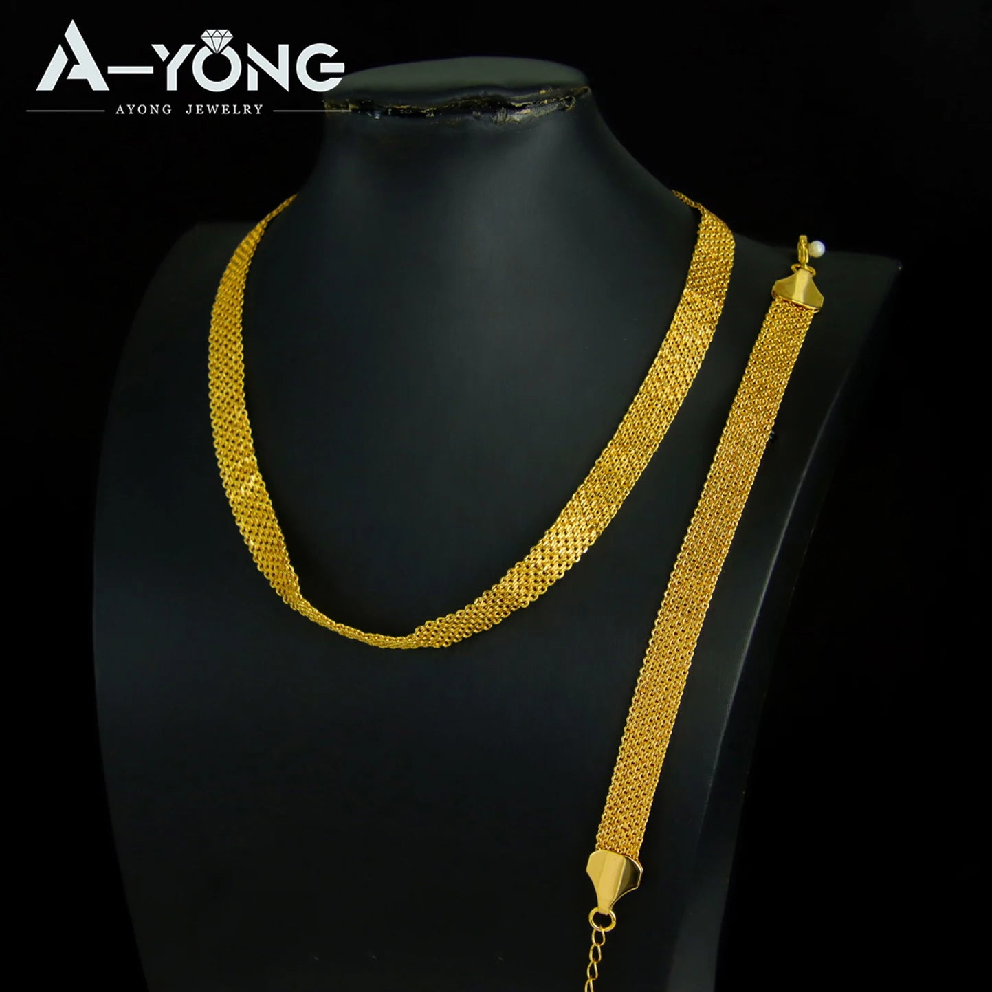 Parure de mariée plaquée or 24k – Style éthiopien