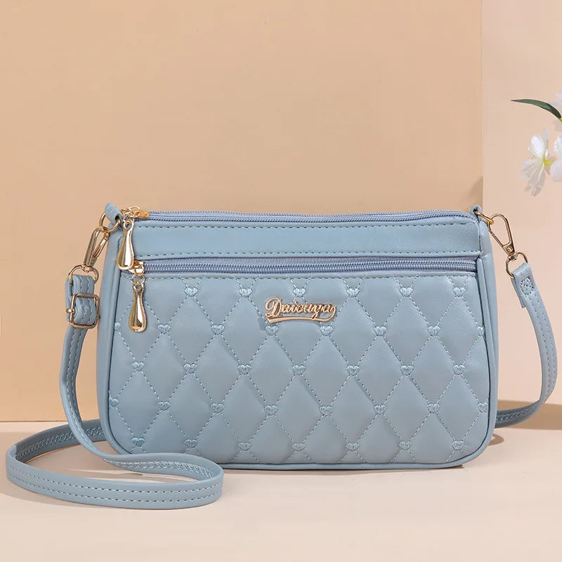 Sac bandoulière brodé en cuir – Style bohème