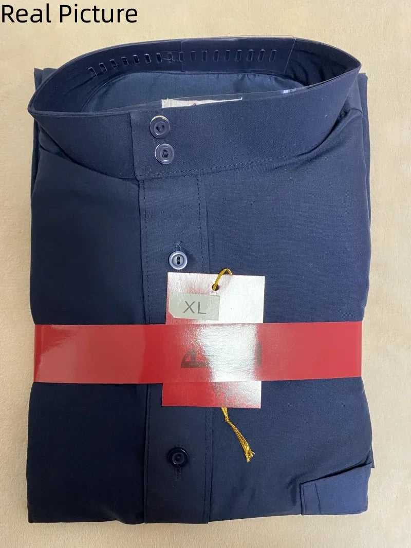 Qamis Homme Uni – Kaftan Jubba Islamique avec Bonnet