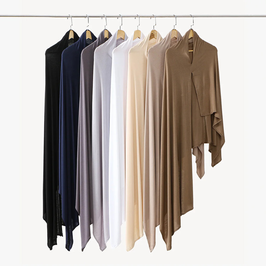 Hijab Instant Femme – Grand Châle Jersey Léger Ramadan
