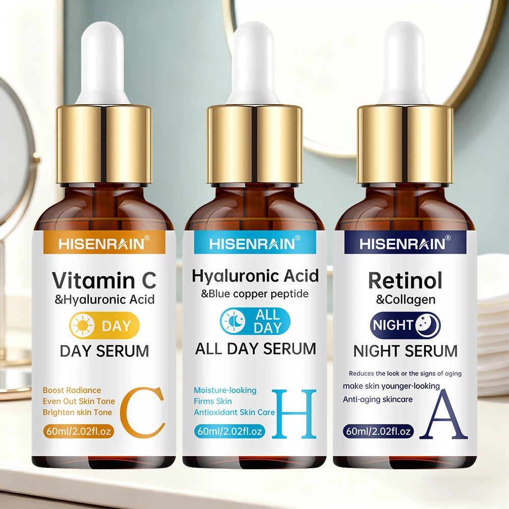 Duo sérum Vitamine C + Rétinol + Acide hyaluronique