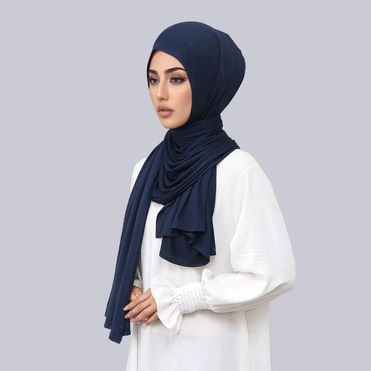 Hijab Instant Femme – Grand Châle Jersey Léger Ramadan