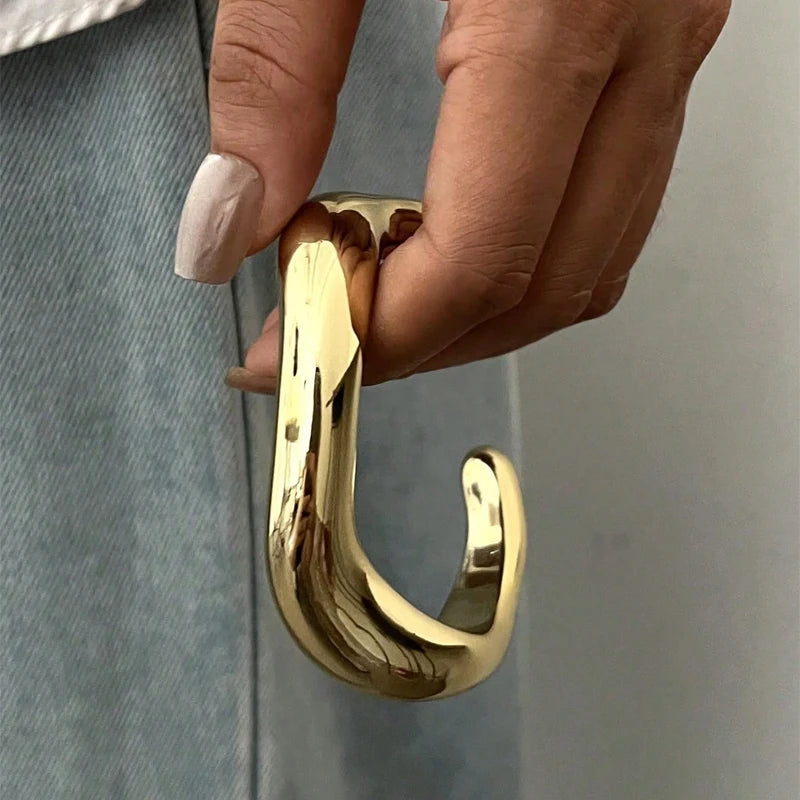 Lot de 3 bracelets bangles ondulés en résine – Tendance