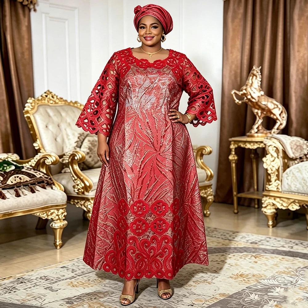 Robe africaine traditionnelle – Imprimé wax coloré