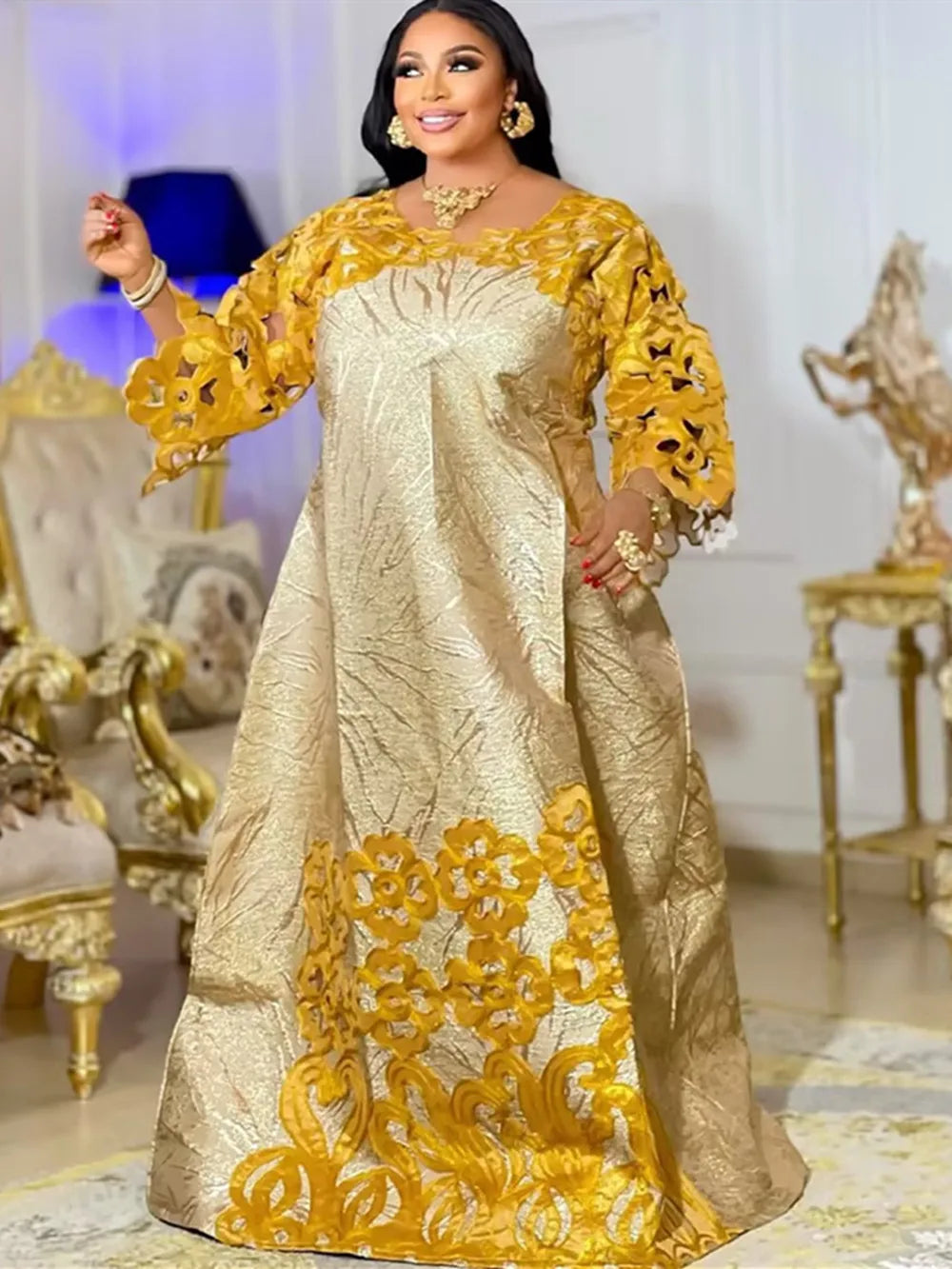 Robe africaine traditionnelle – Imprimé wax coloré
