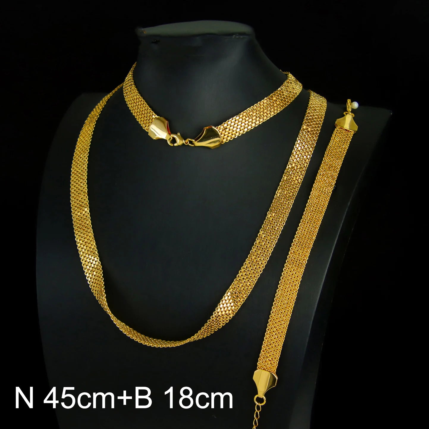 Parure de mariée plaquée or 24k – Style éthiopien