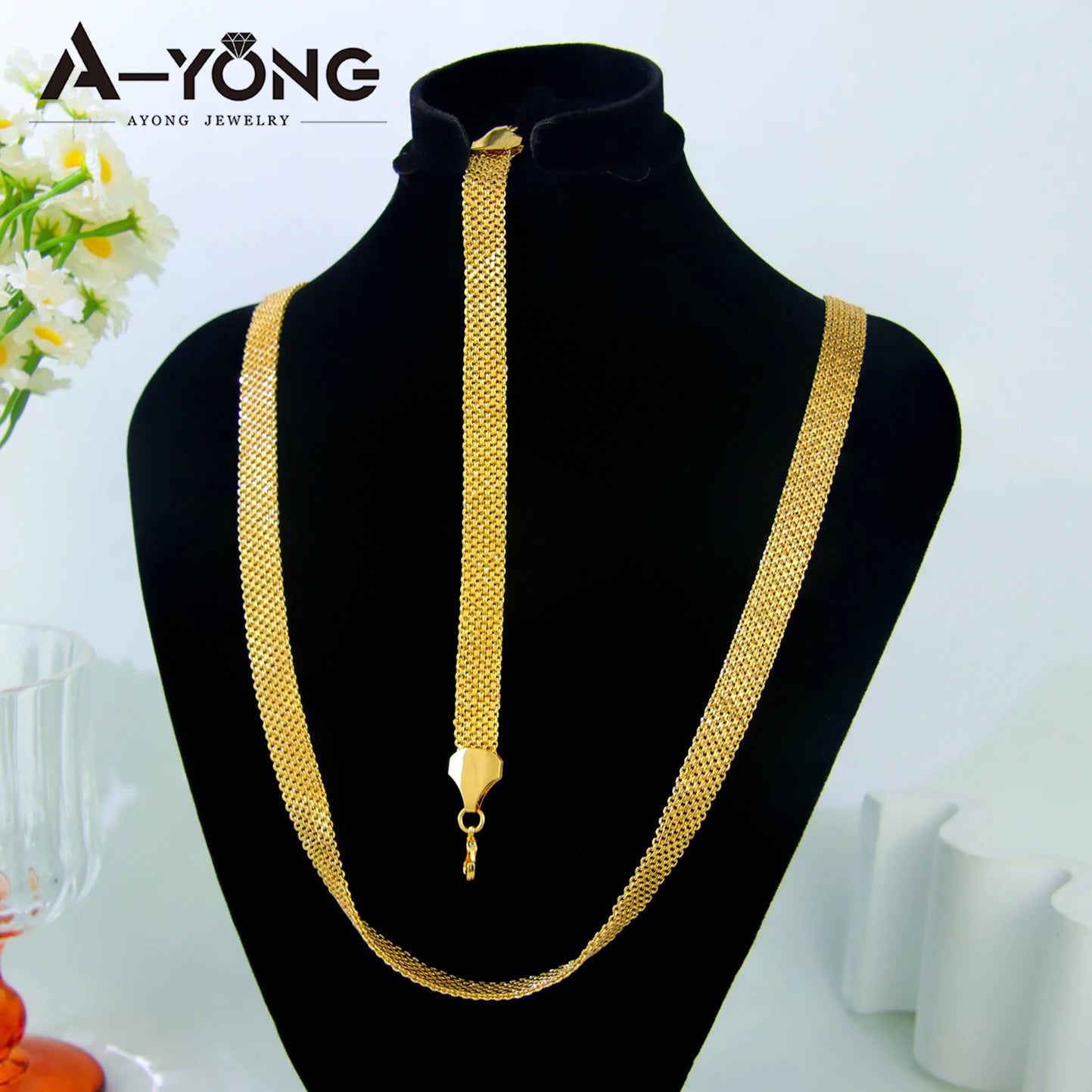 Parure de mariée plaquée or 24k – Style éthiopien