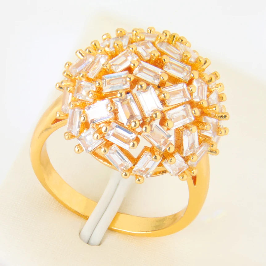 Bague de mariage perles plaquée or 21k – Style bohème
