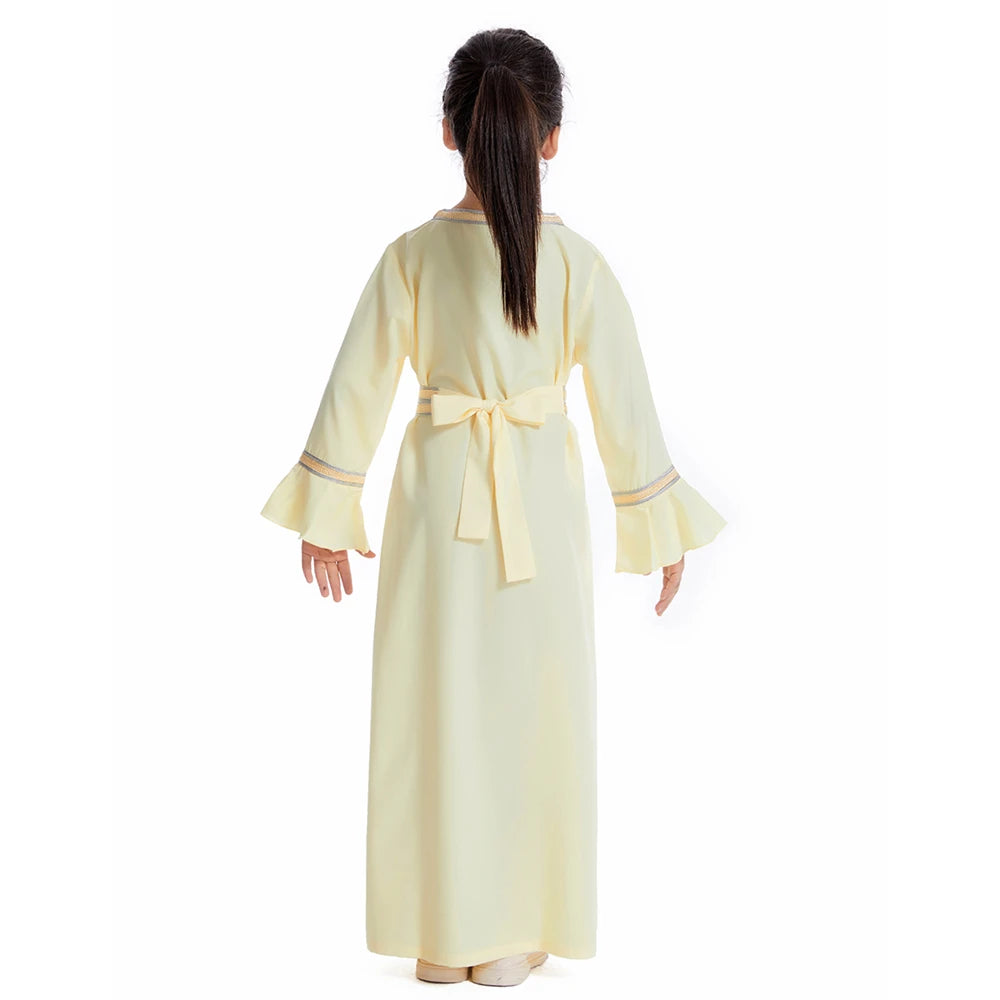 Djellaba Fille Enfant – Robe Prière Ramadan Eid