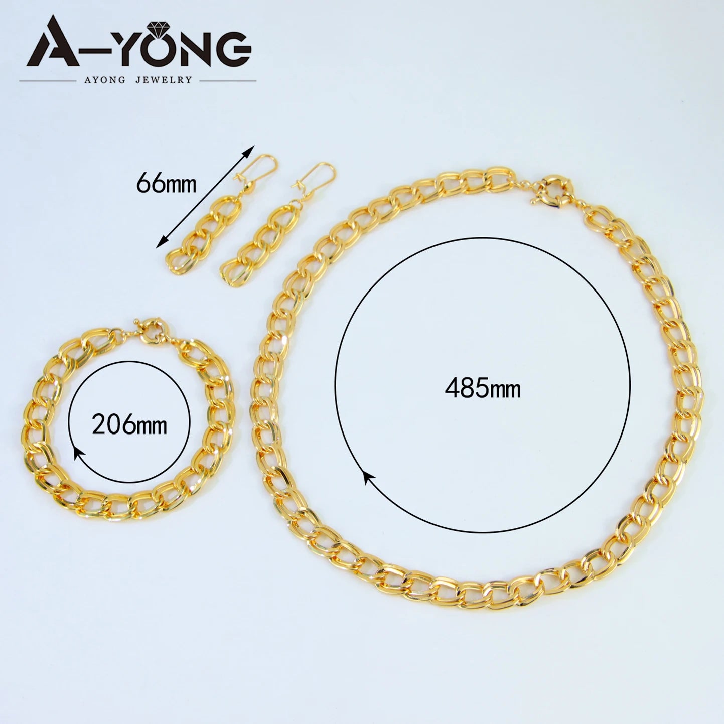 Collier imposant plaqué or 21k – Style punk oriental
