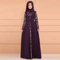 Abaya Femme Imprimée – Robe Longue Musulmane Maroc Ramadan