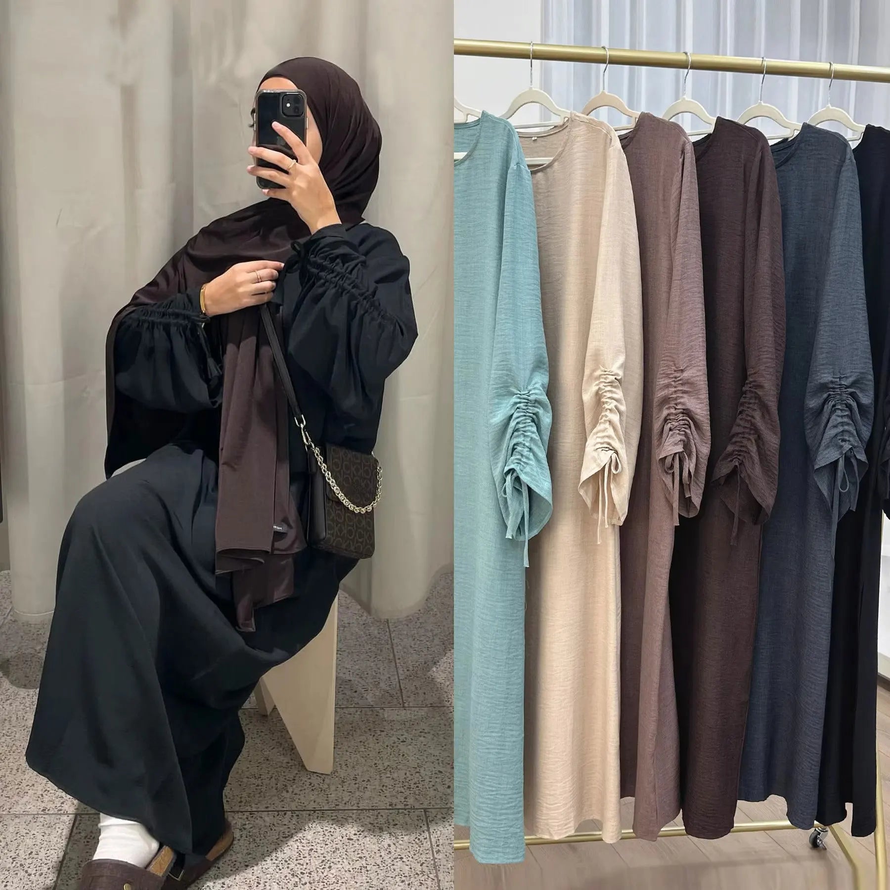 Abaya islamique modeste – Tenue de fête