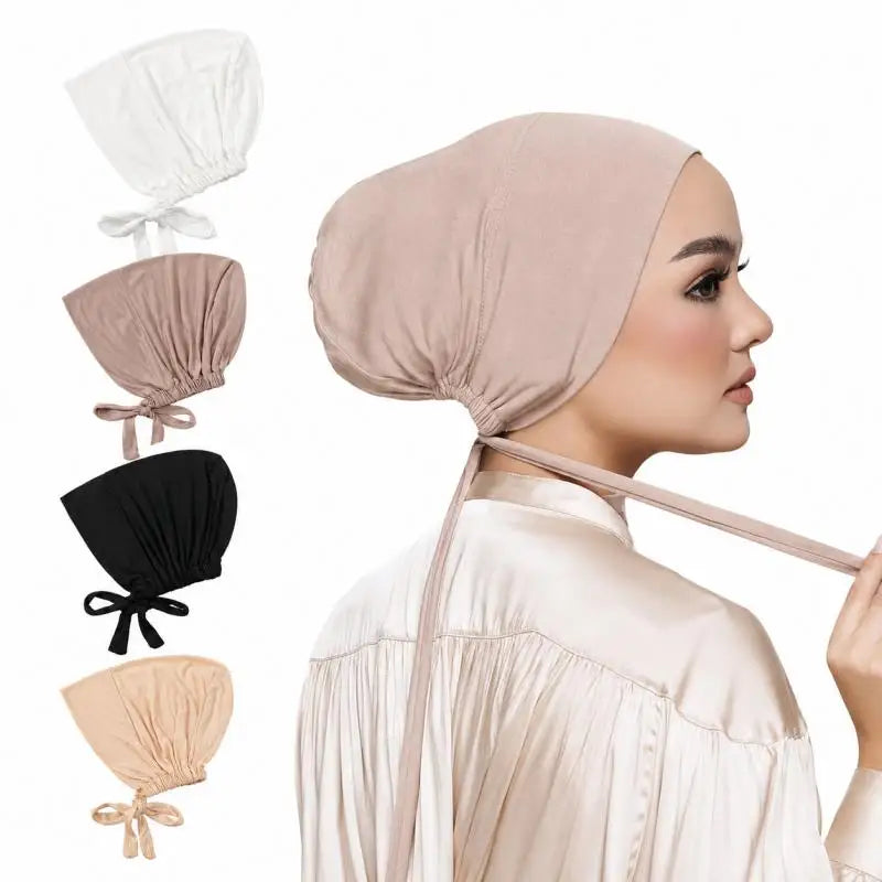 Bonnet sous-hijab modal doux – Ajustable