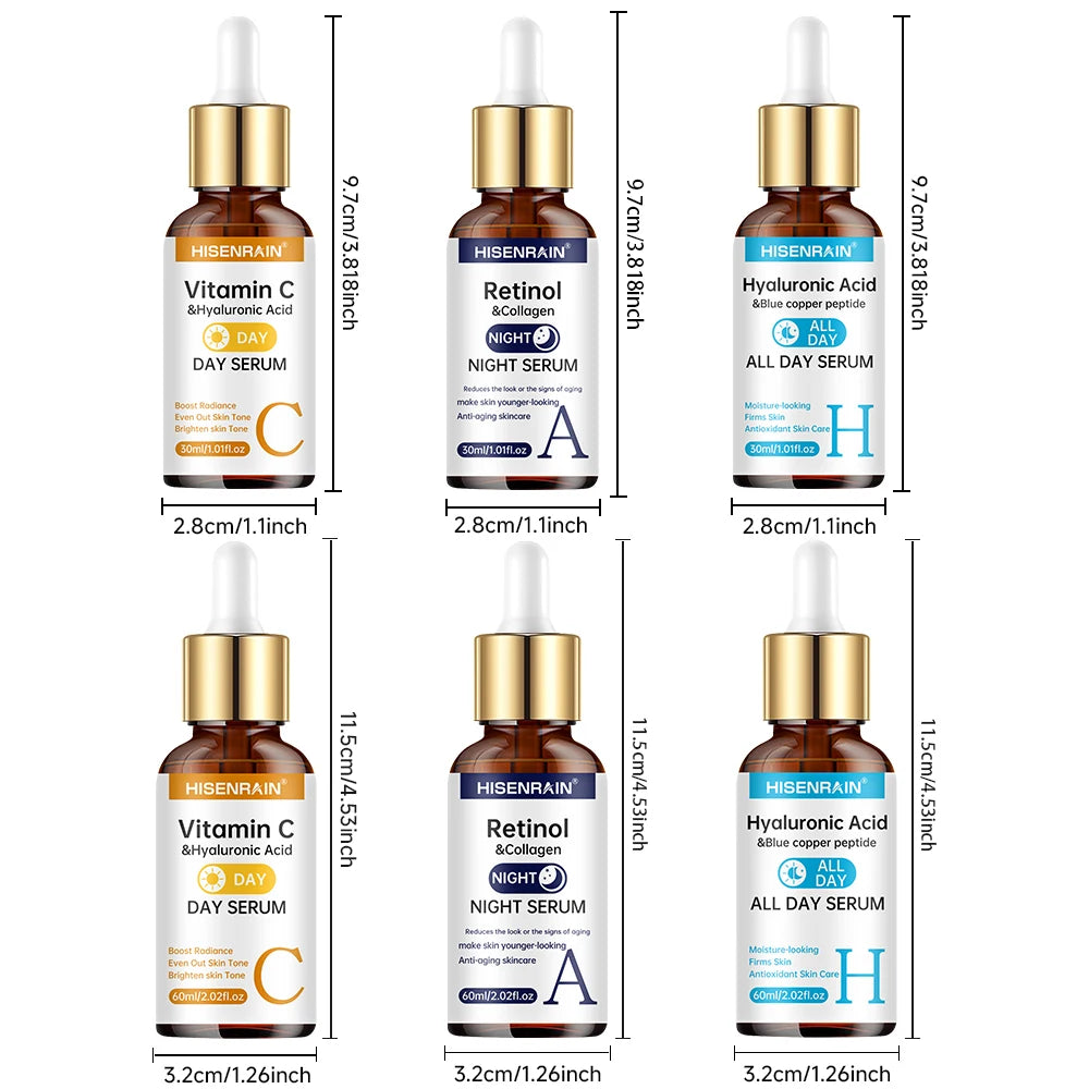 Duo sérum Vitamine C + Rétinol + Acide hyaluronique
