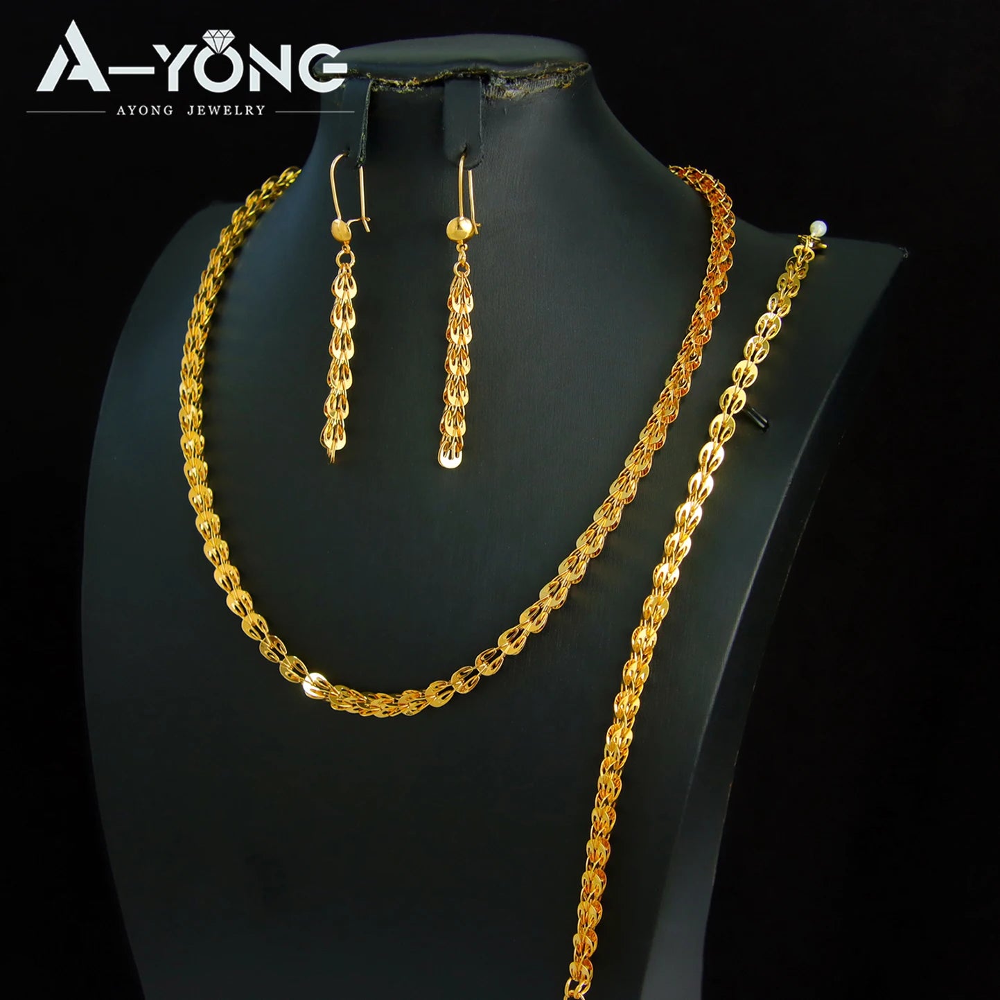 Parure de mariée plaquée or 21k – Style Dubai