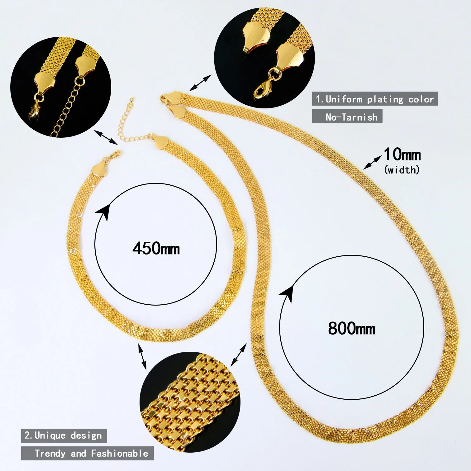 Parure de mariée plaquée or 24k – Style éthiopien